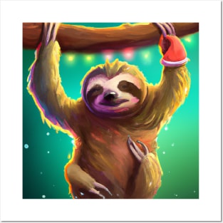 Cute Sloth Drawing Posters and Art